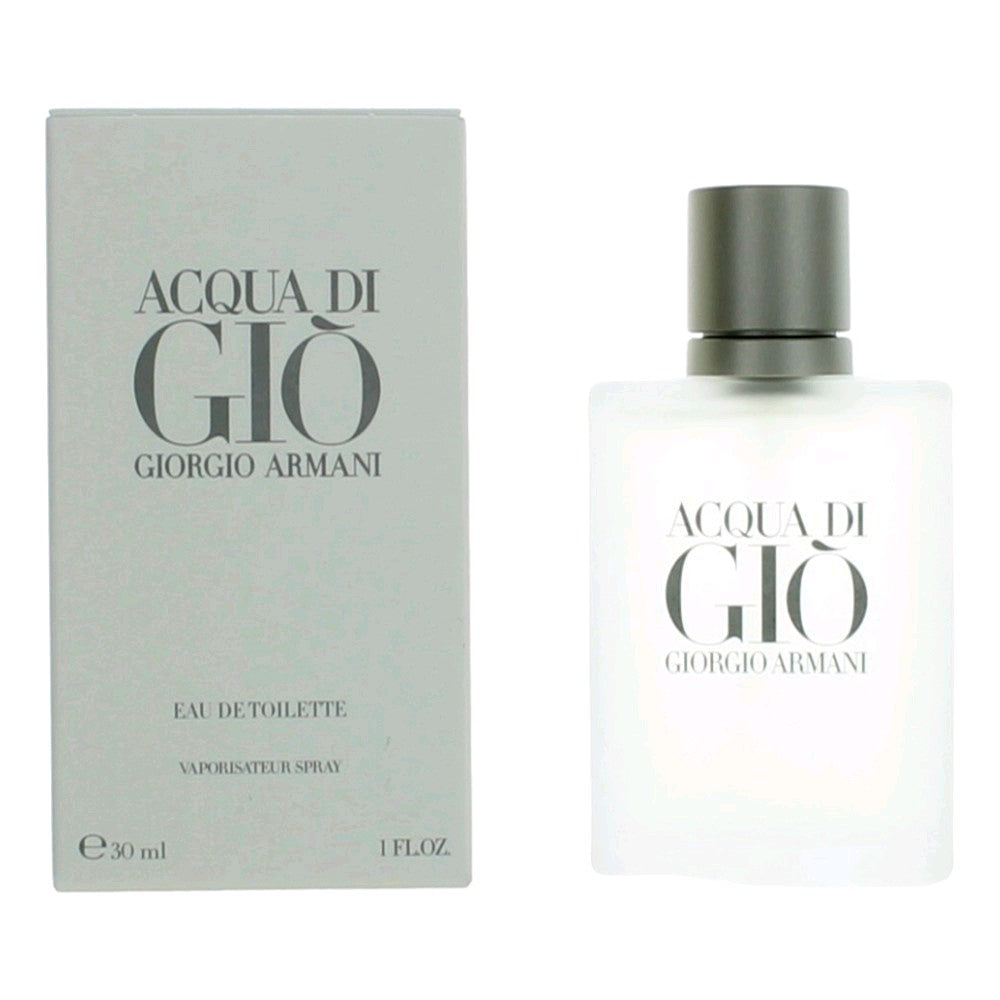 Bottle of Acqua Di Gio by Giorgio Armani, 1 oz Eau De Toilette Spray for Men